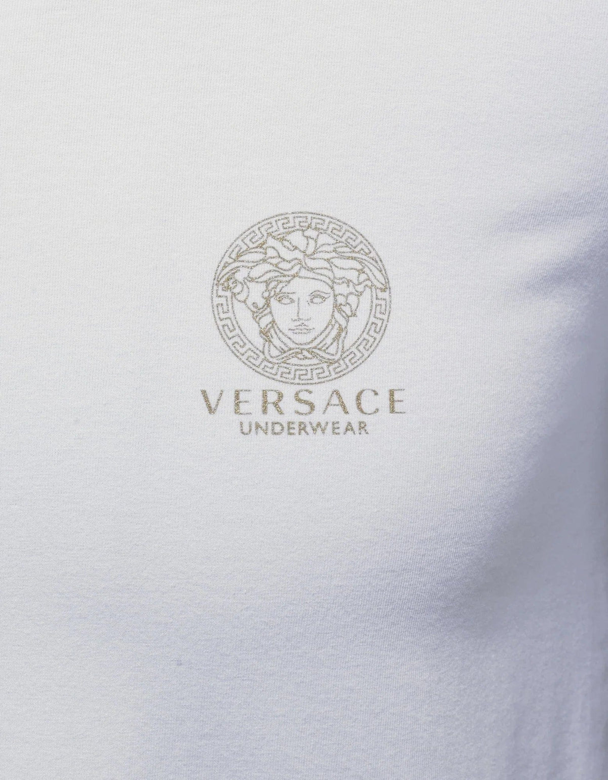 Versace Gym White Stretch Cotton T-Shirt