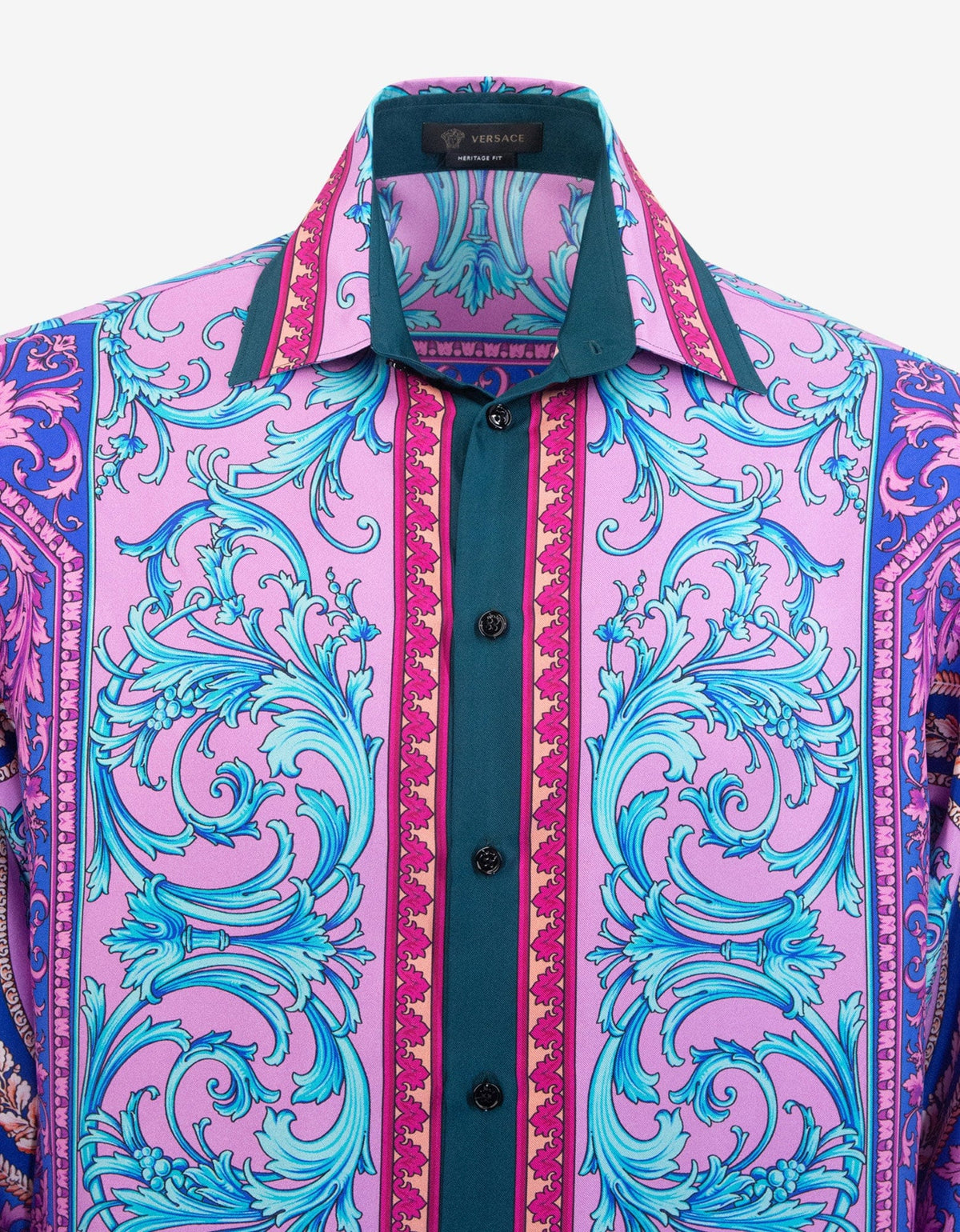 Versace Le Pop Classique Print Silk Shirt