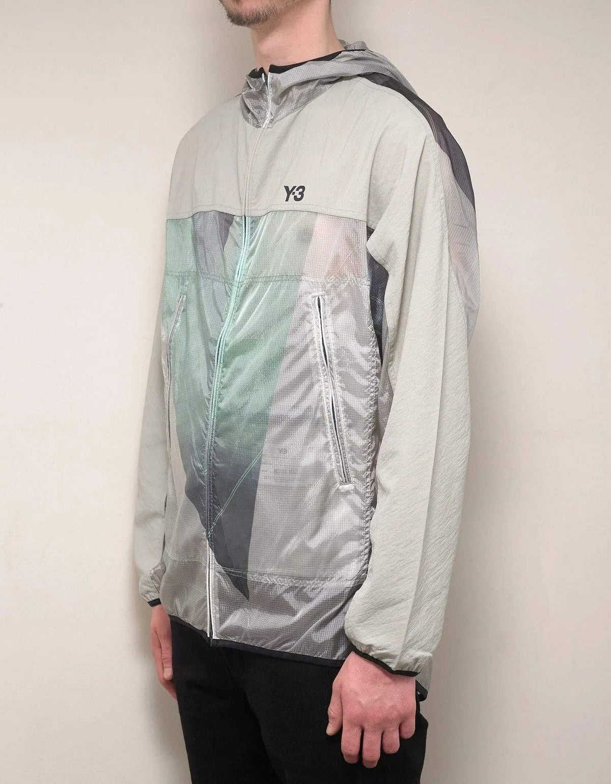 Y-3 Beige AOP Packable Jacket