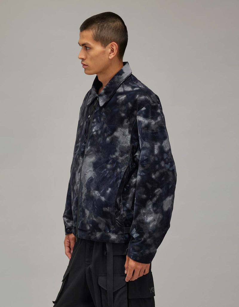 Y-3 Black All-over Print Flock Nylon Liner Jacket