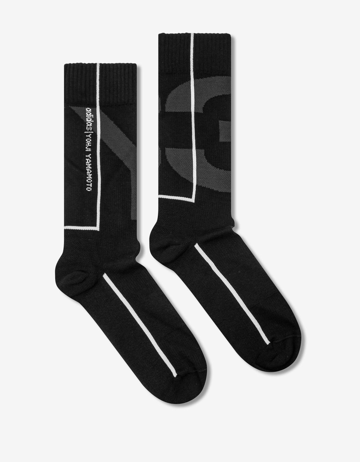 Y-3 Black Classic Logo Socks