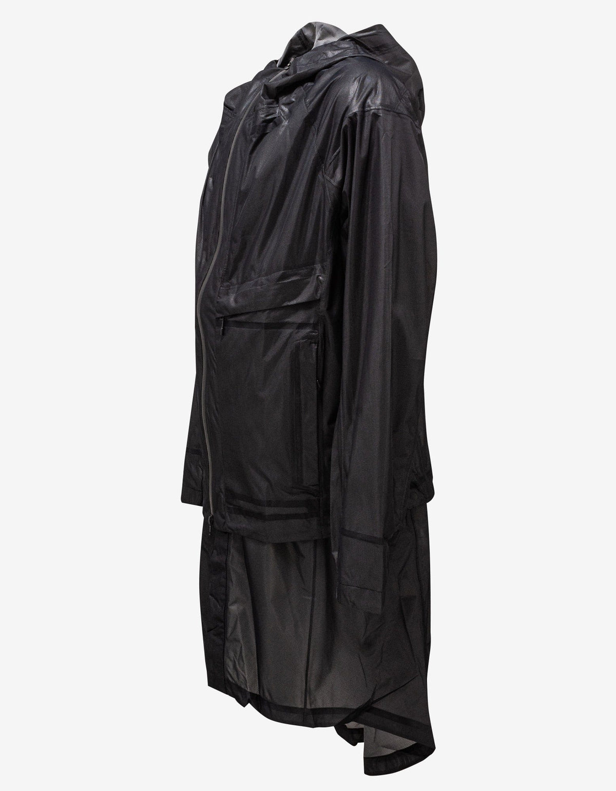 Y-3 Black Classic Sheer Nylon Parka