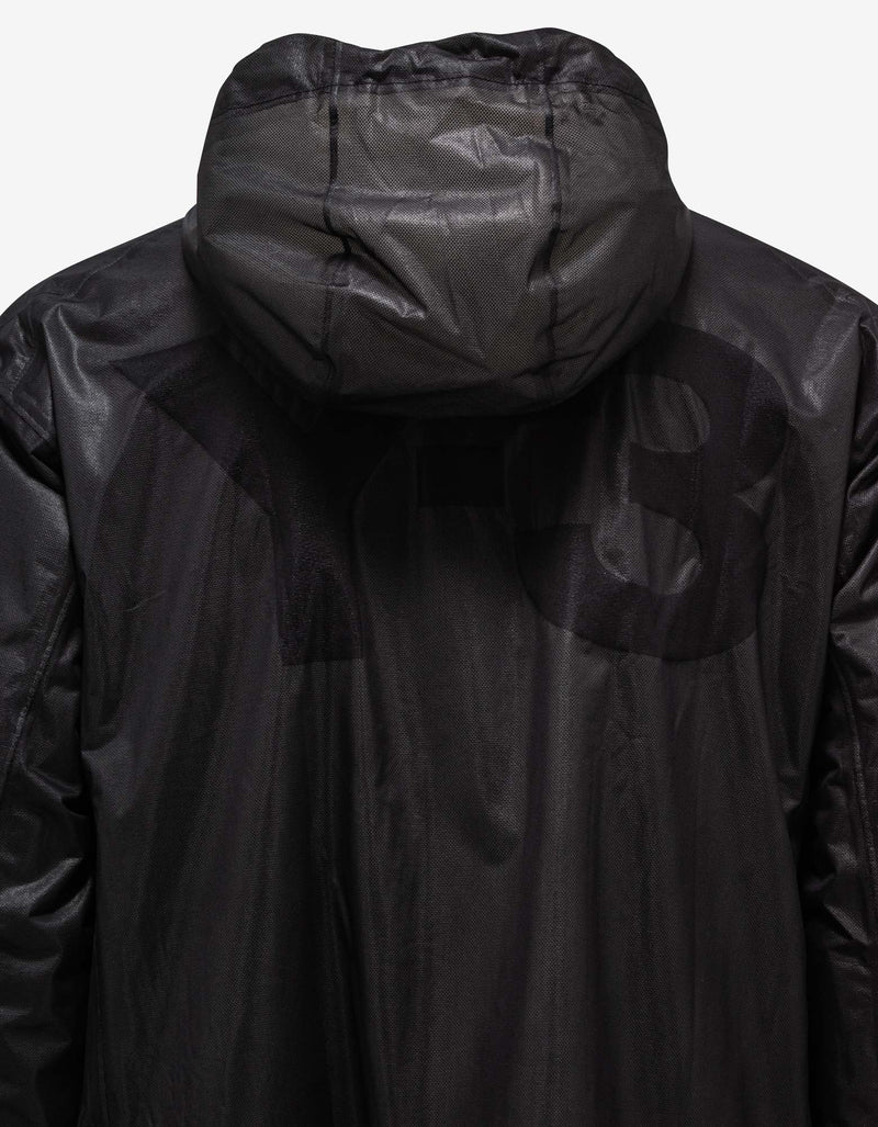 Y-3 Black Classic Sheer Nylon Parka