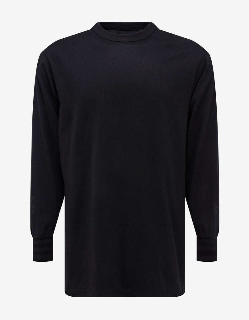 Y-3 Black Graphic Long Sleeve T-Shirt