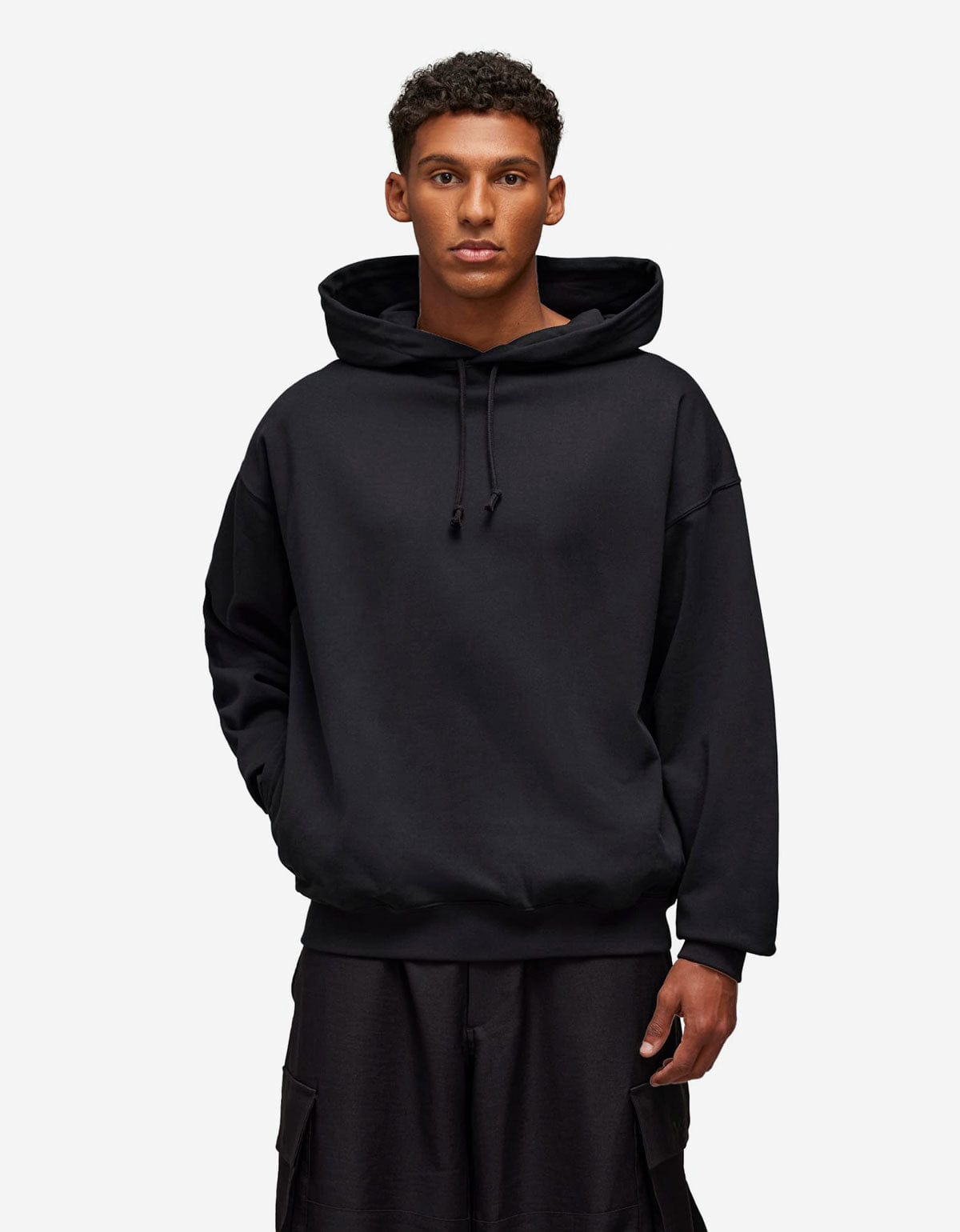 Y-3 Black Graphic Print Hoodie