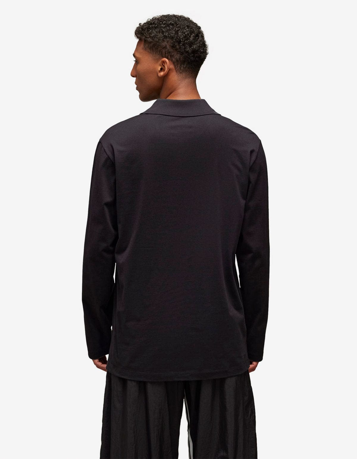 Y-3 Black Graphic Print LS T-Shirt