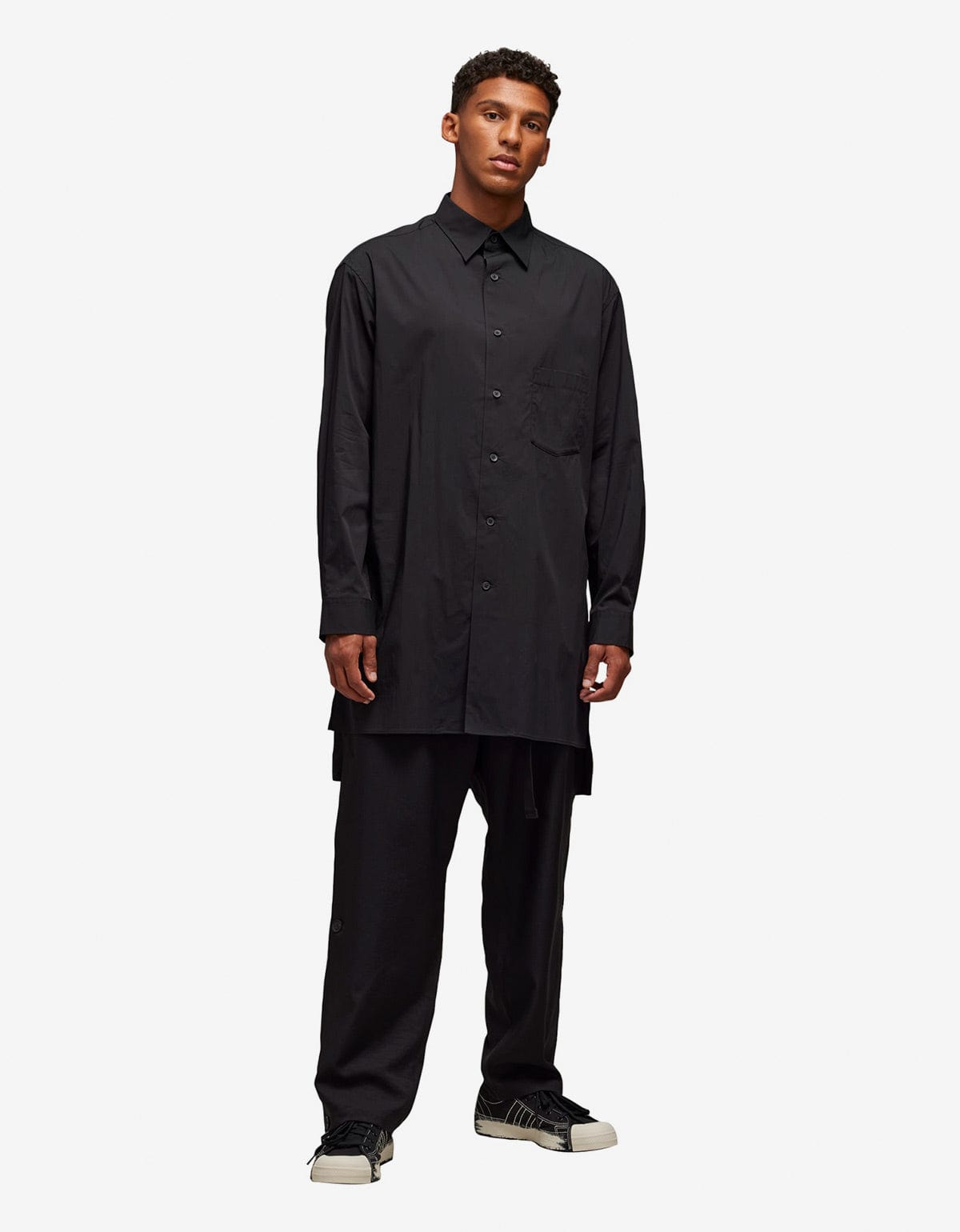 Y-3 Black Graphic Print Shirt