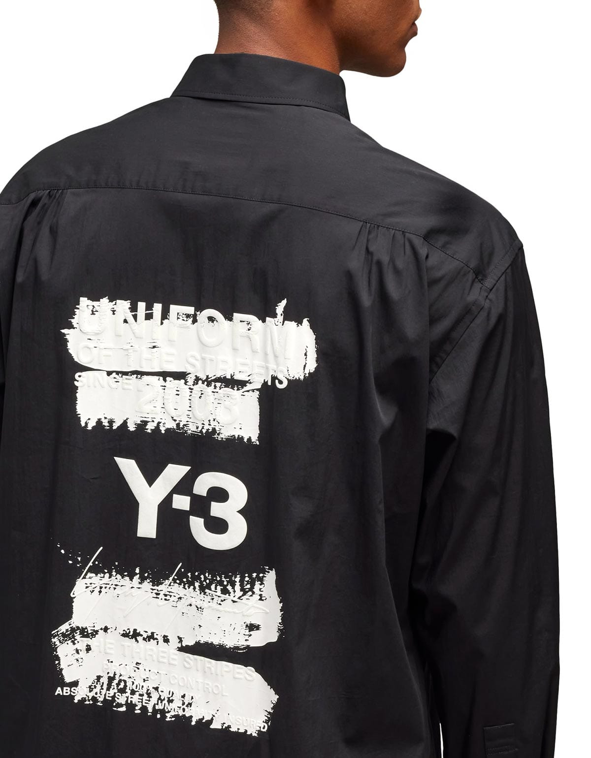 Y-3 Black Graphic Print Shirt