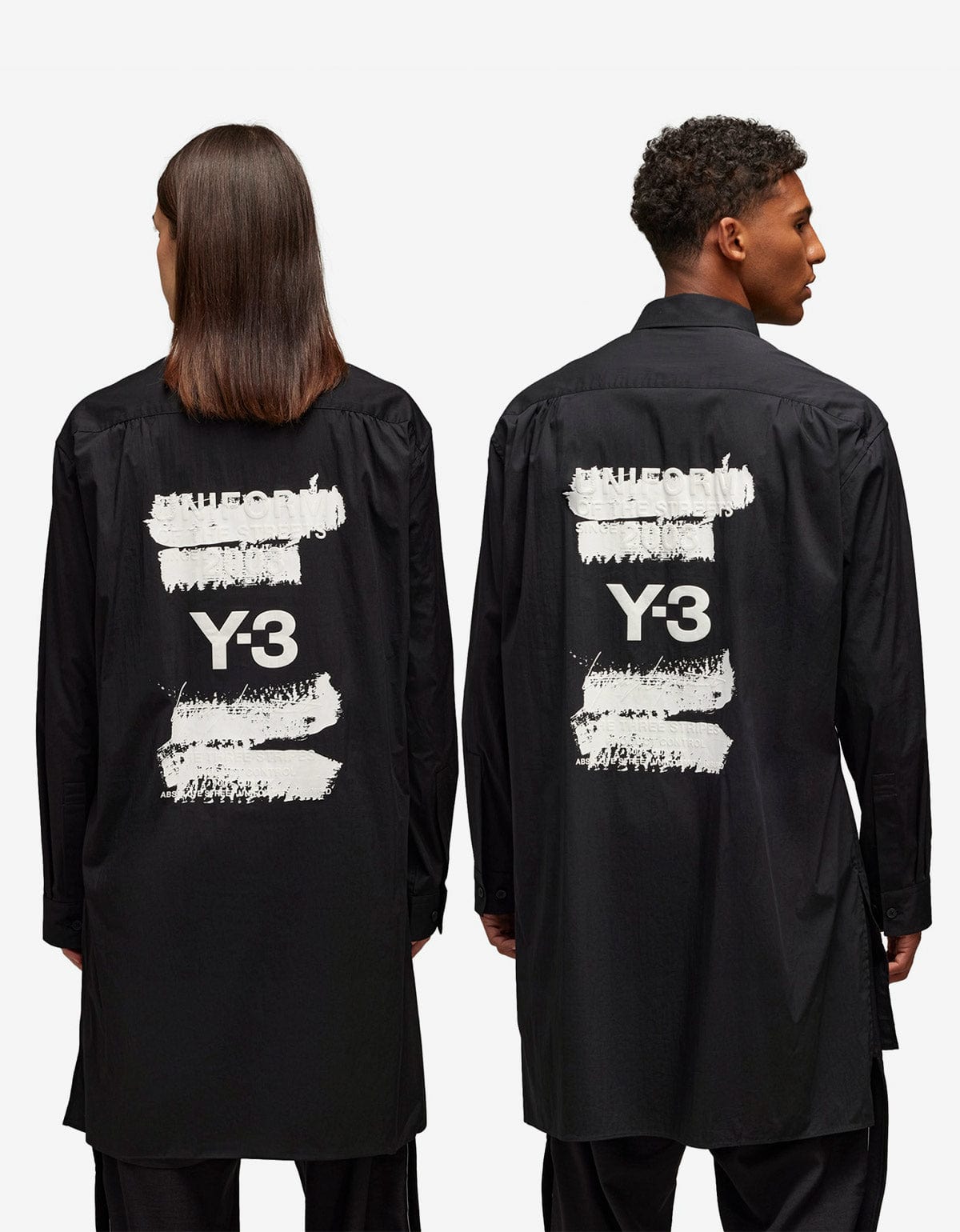 Y-3 Black Graphic Print Shirt