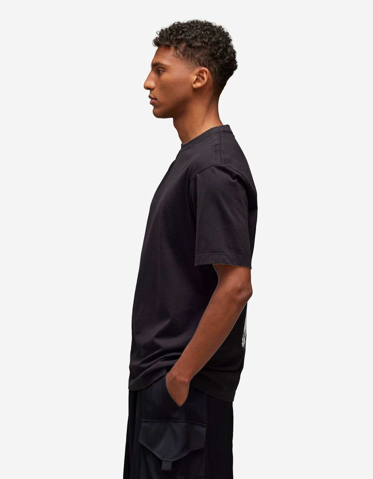 Y-3 Black Graphic Print T-Shirt