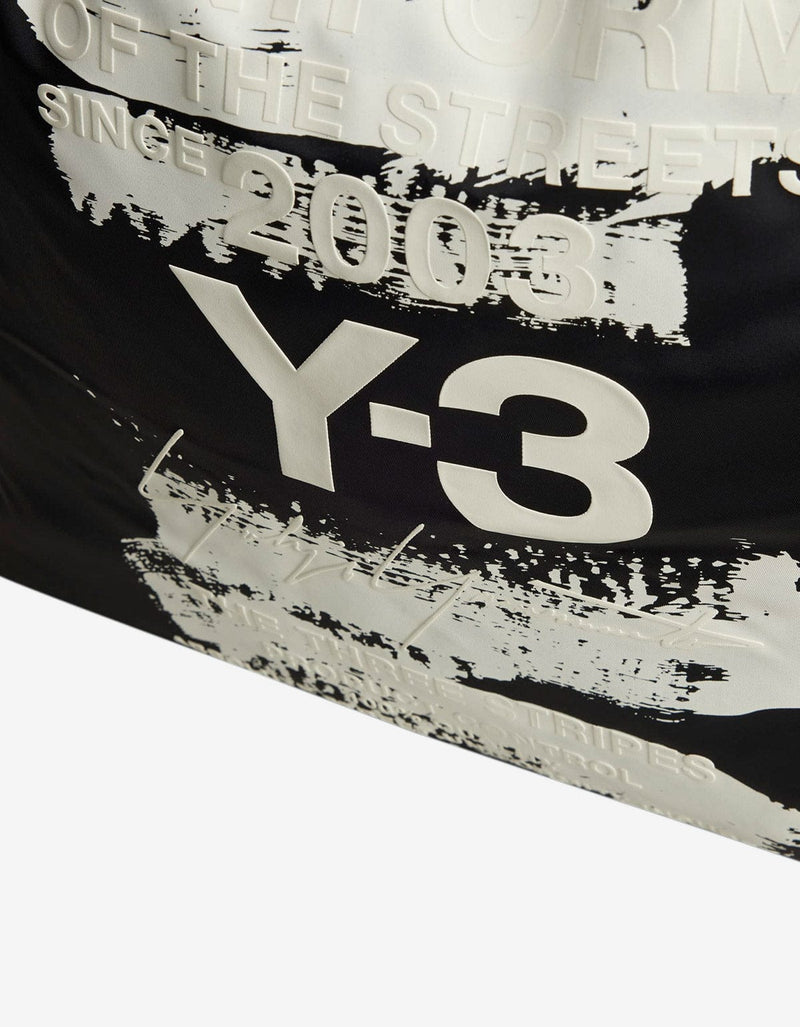 Y-3 Black Graphic Tote Bag