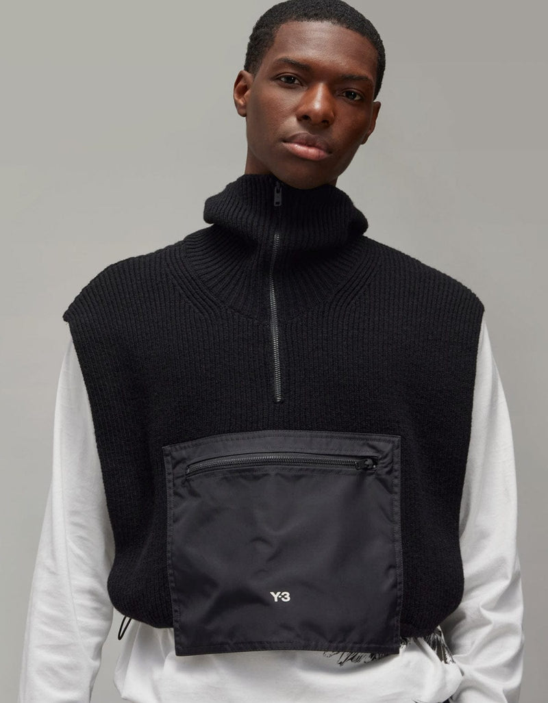 Y-3 Black Hooded Vest