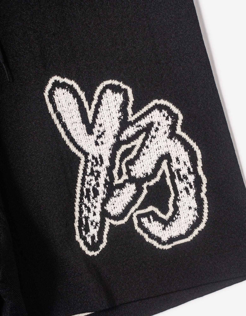 Y-3 Black Logo Knit Shorts