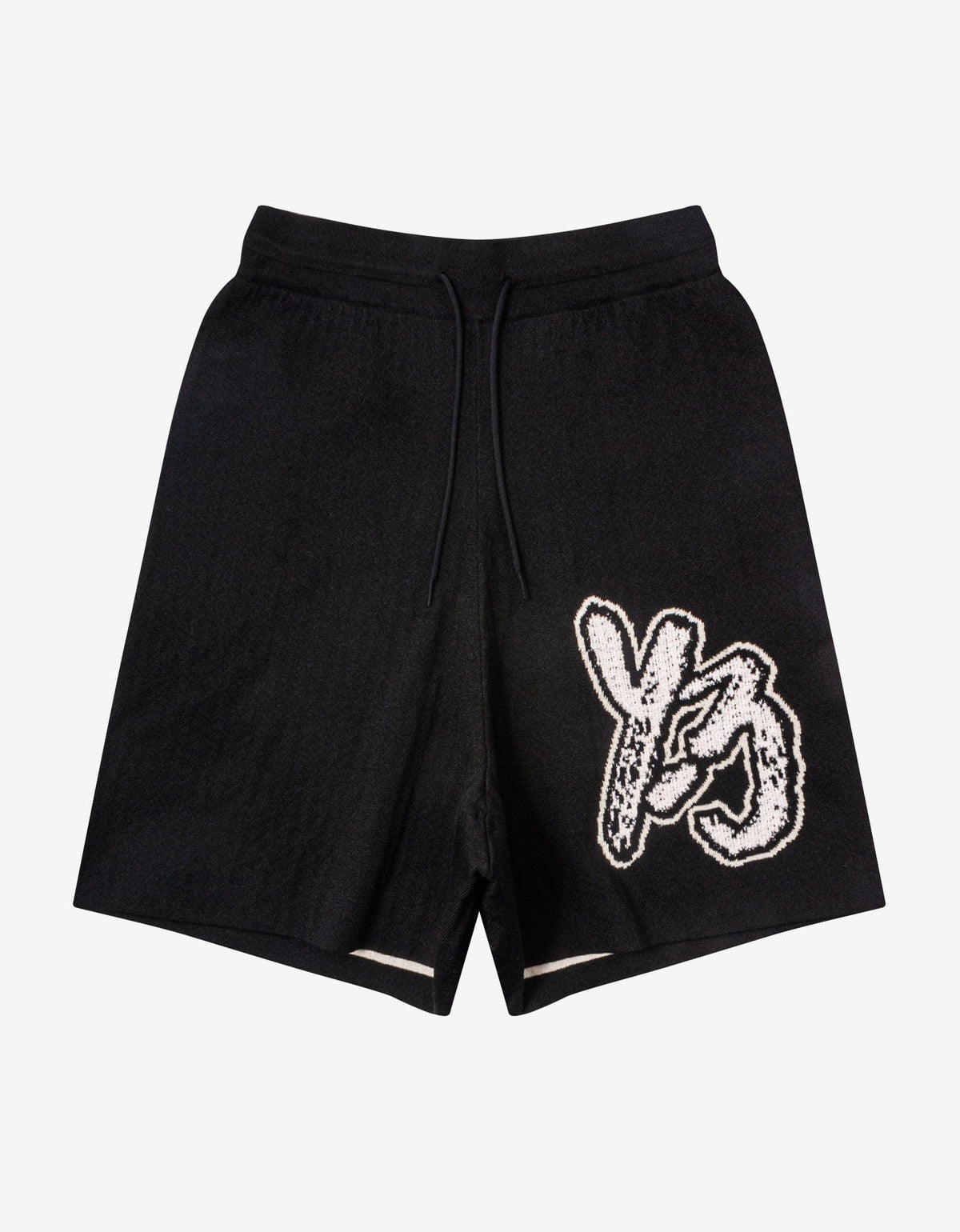 Y-3 Black Logo Knit Shorts