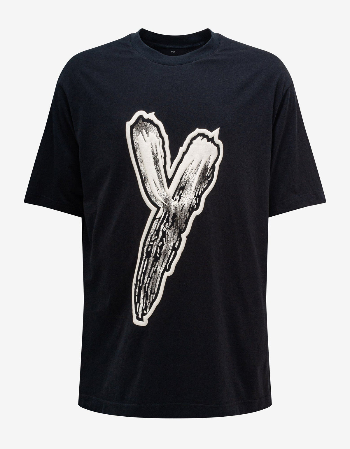 Y-3 Black Logo Print Oversized T-Shirt