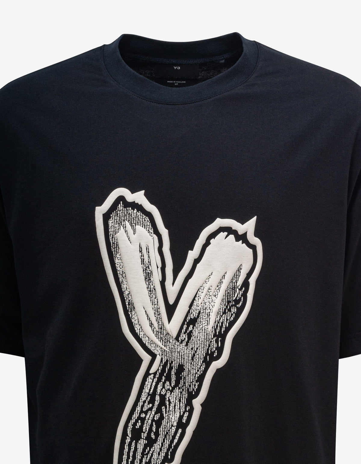 Y-3 Black Logo Print Oversized T-Shirt