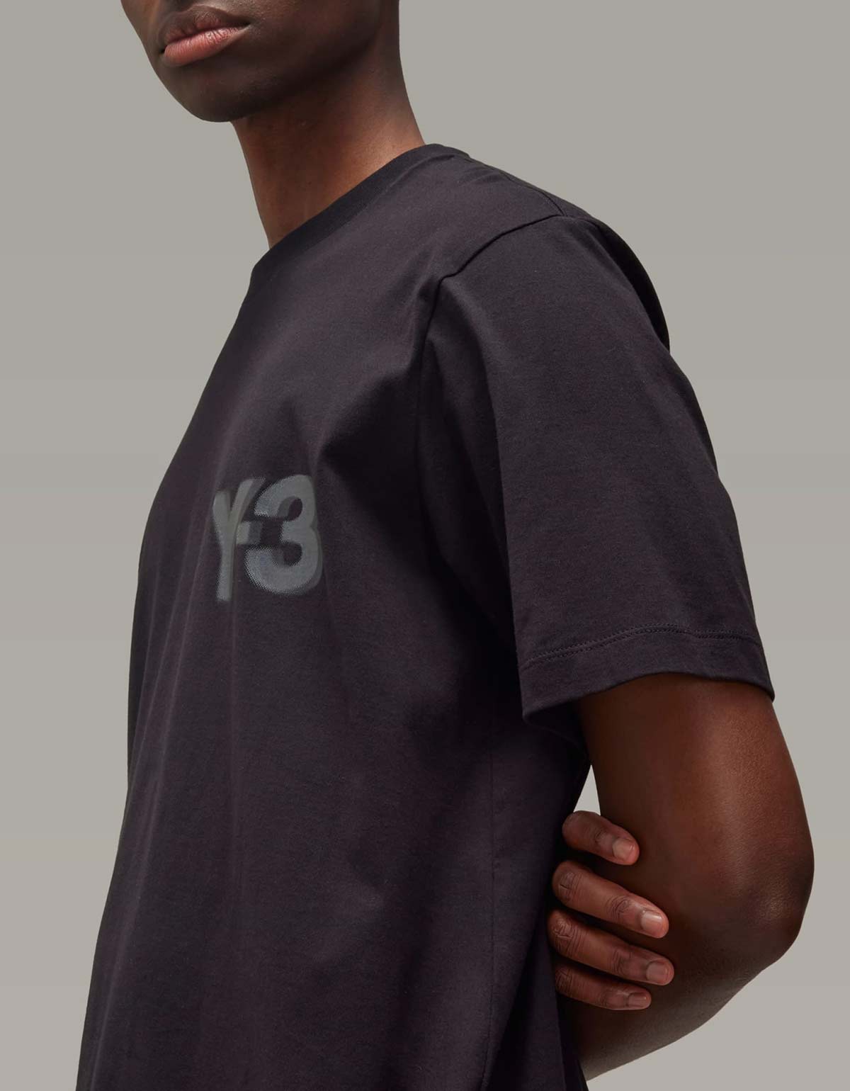 Y-3 Black Logo Short Sleeve T-Shirt