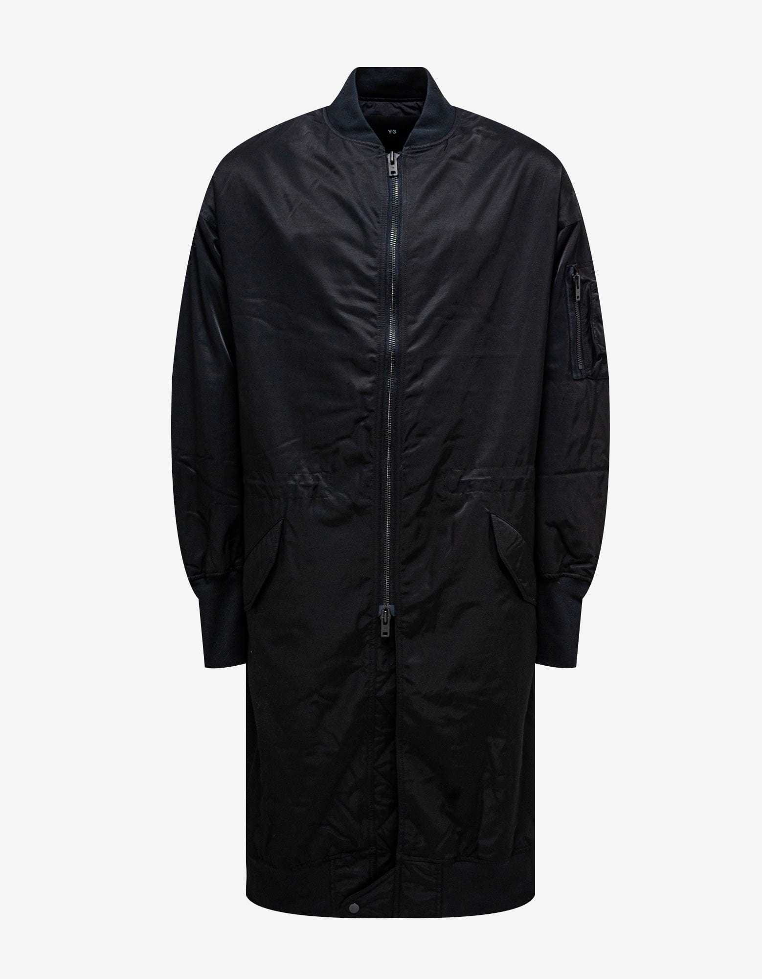 Y-3 Black Long Bomber Jacket – Zoo Fashions