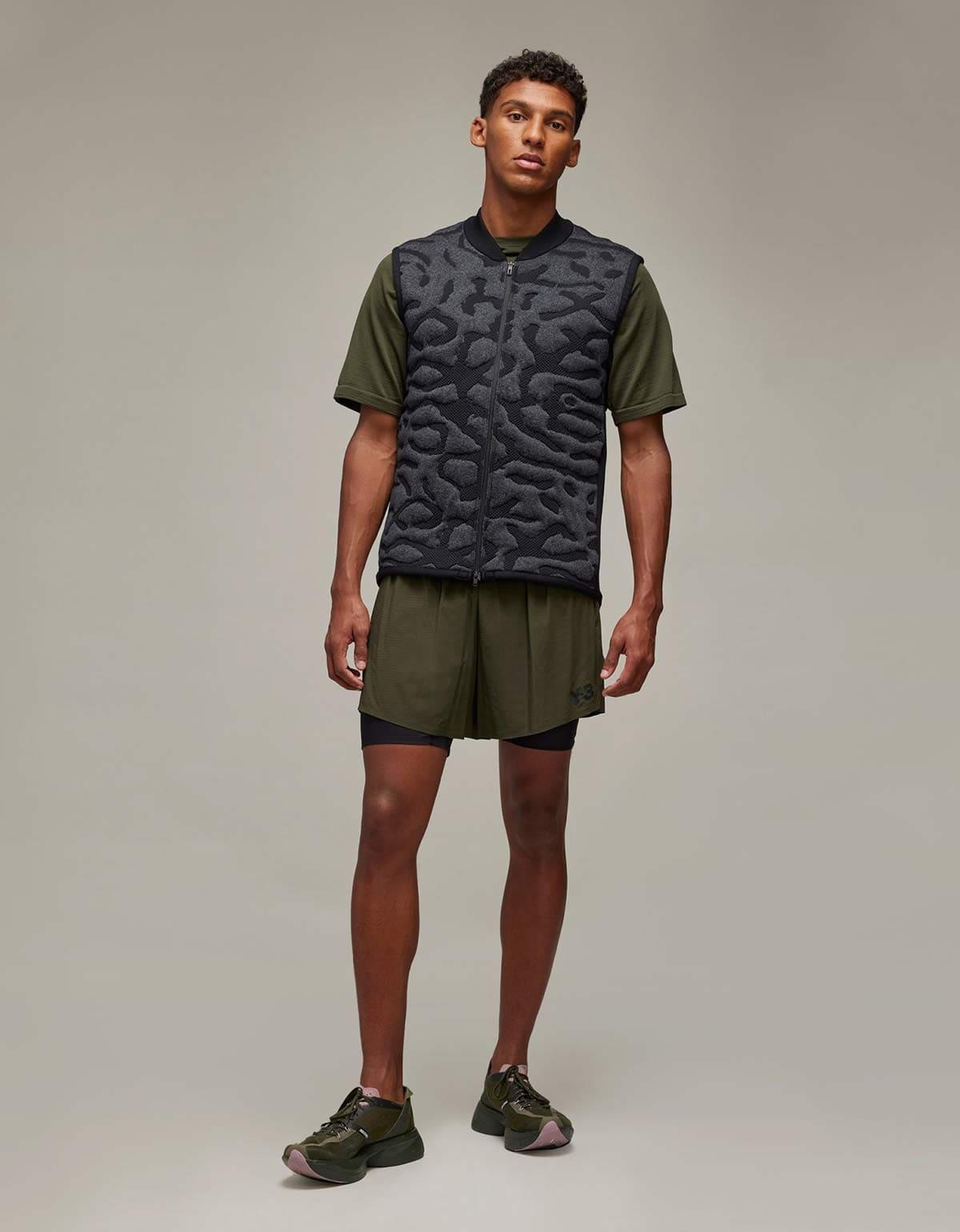 Y-3 Black Running Engineered Insulated Vest