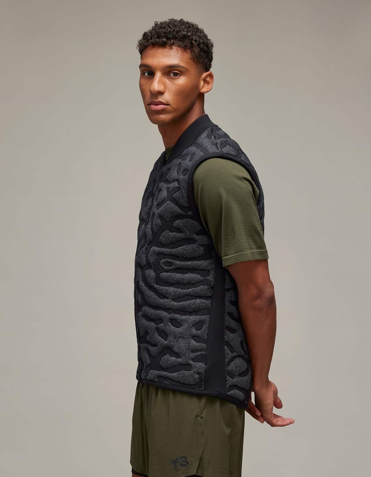 Y-3 Black Running Engineered Insulated Vest