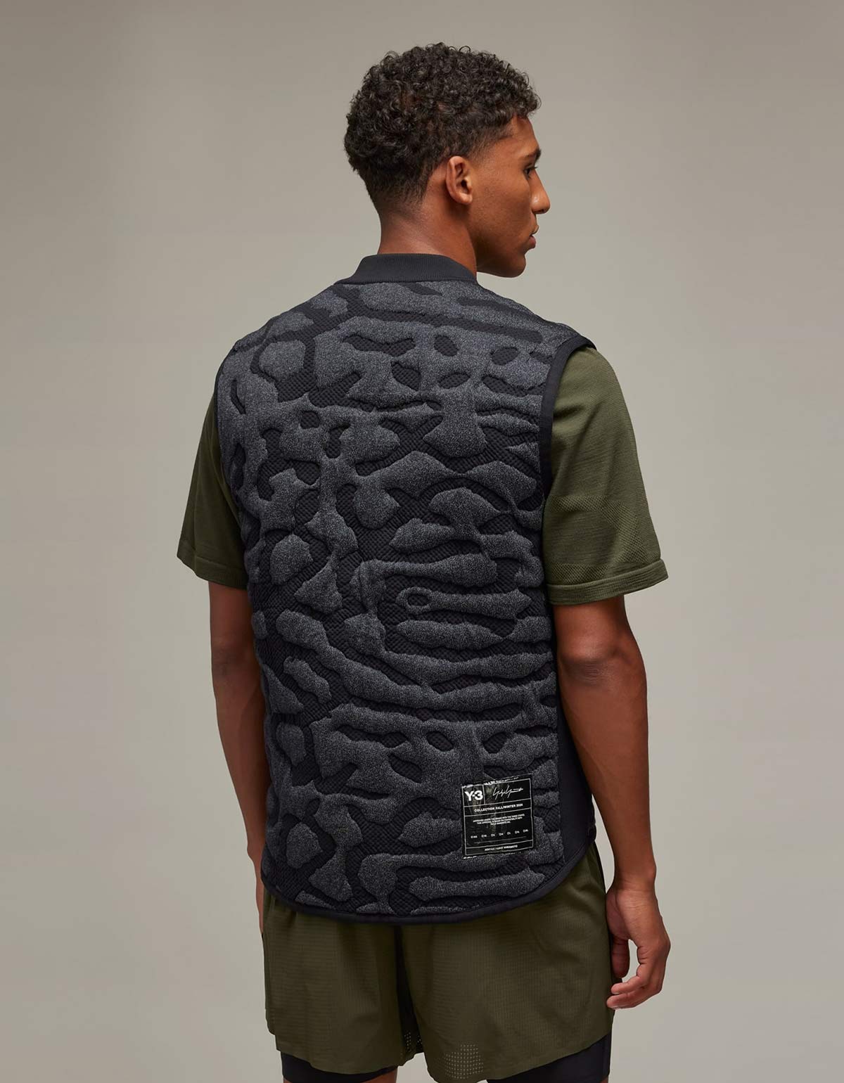 Y-3 Black Running Engineered Insulated Vest