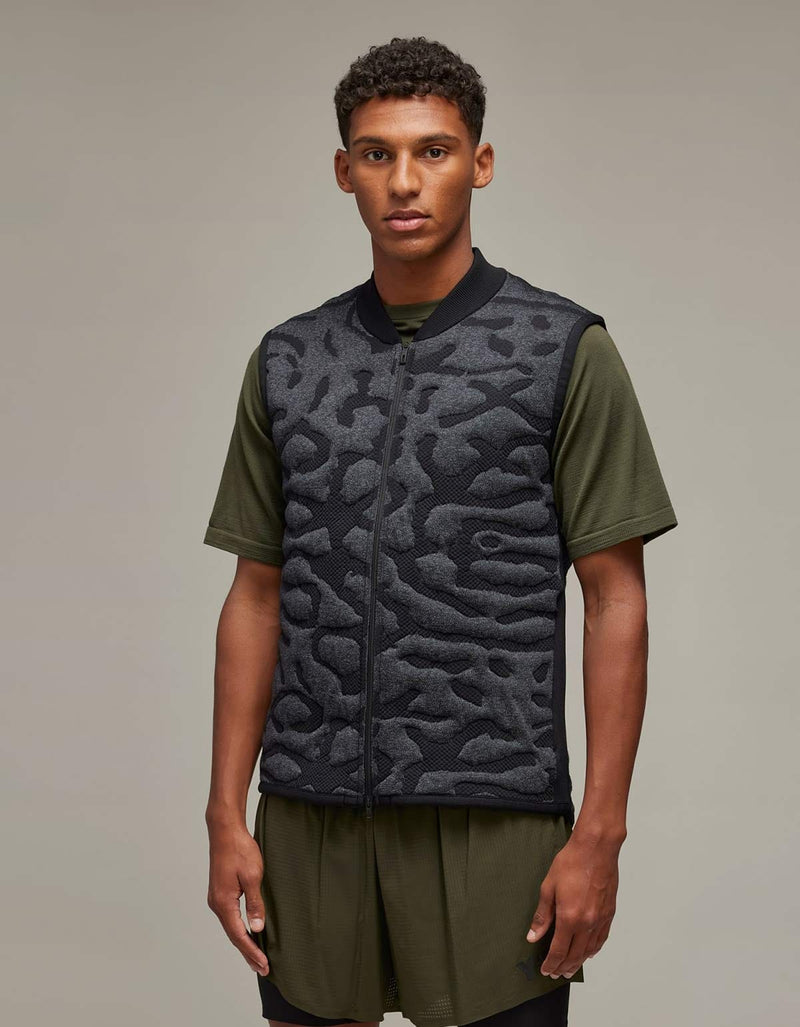 Y-3 Black Running Engineered Insulated Vest