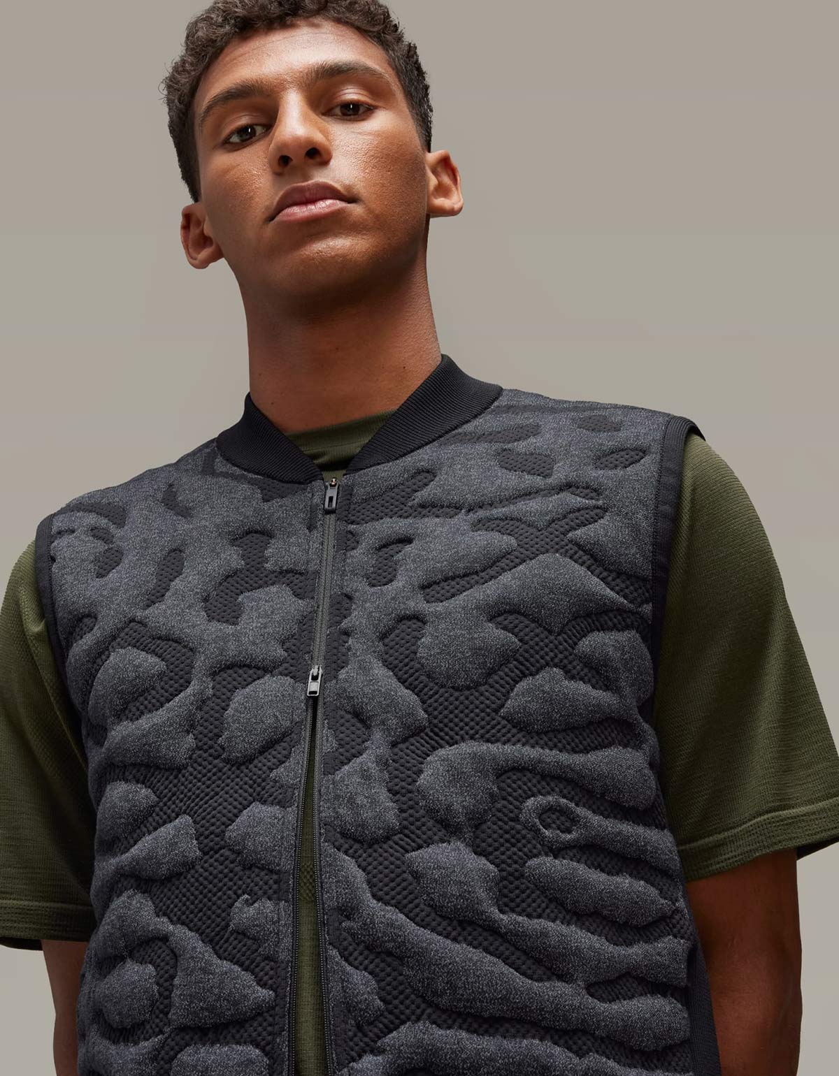 Y-3 Black Running Engineered Insulated Vest