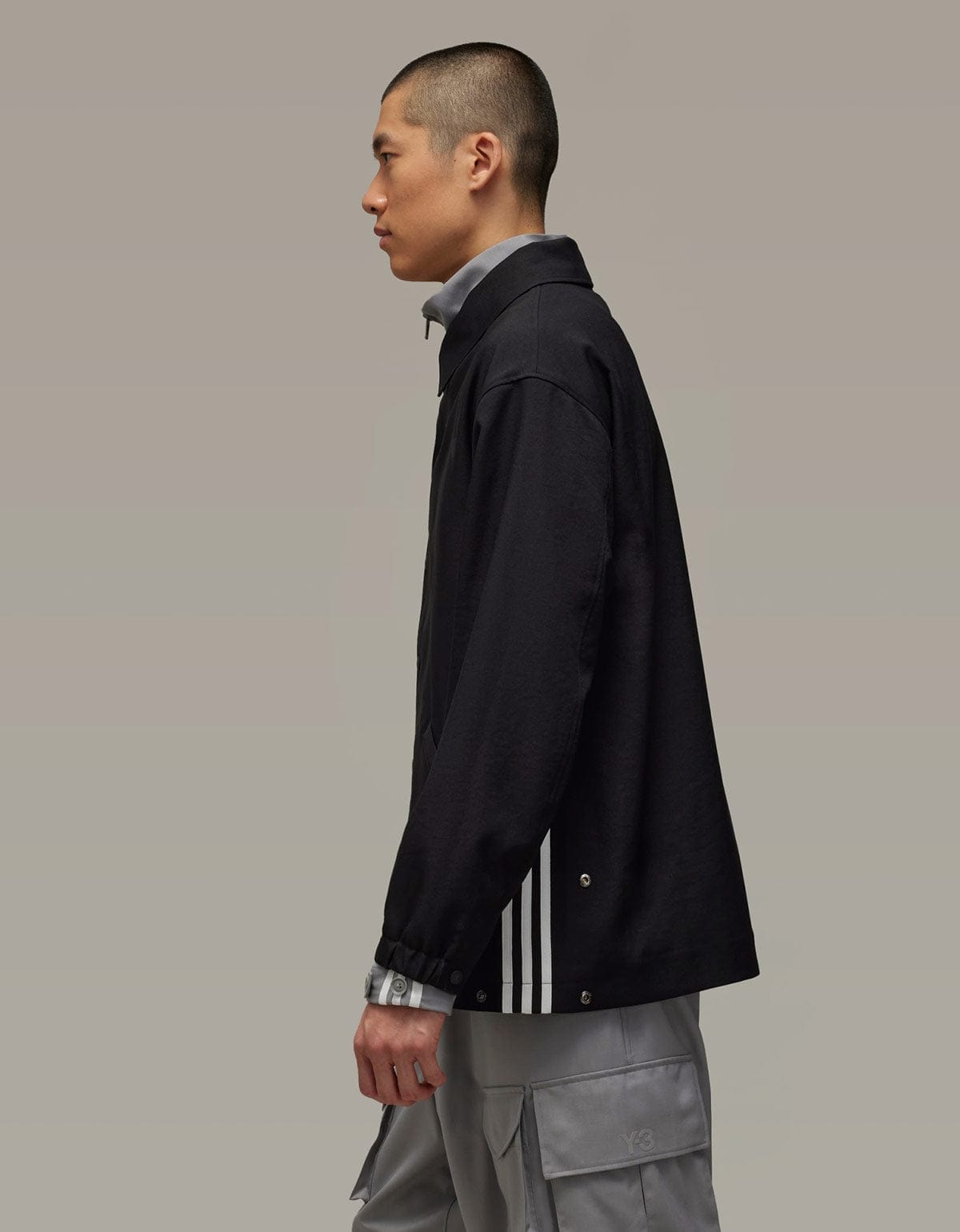 Y-3 Black Sport Uniform 3-Stripes Jacket