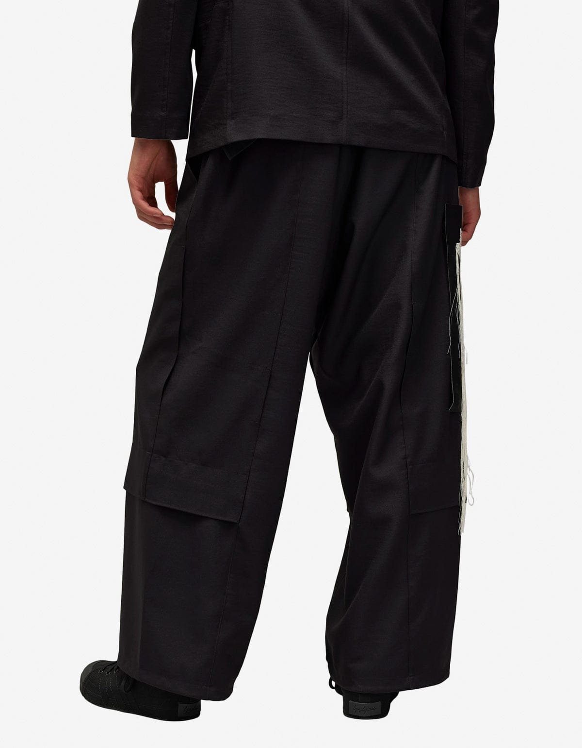 Y-3 Black Sport Uniform Patch Trousers