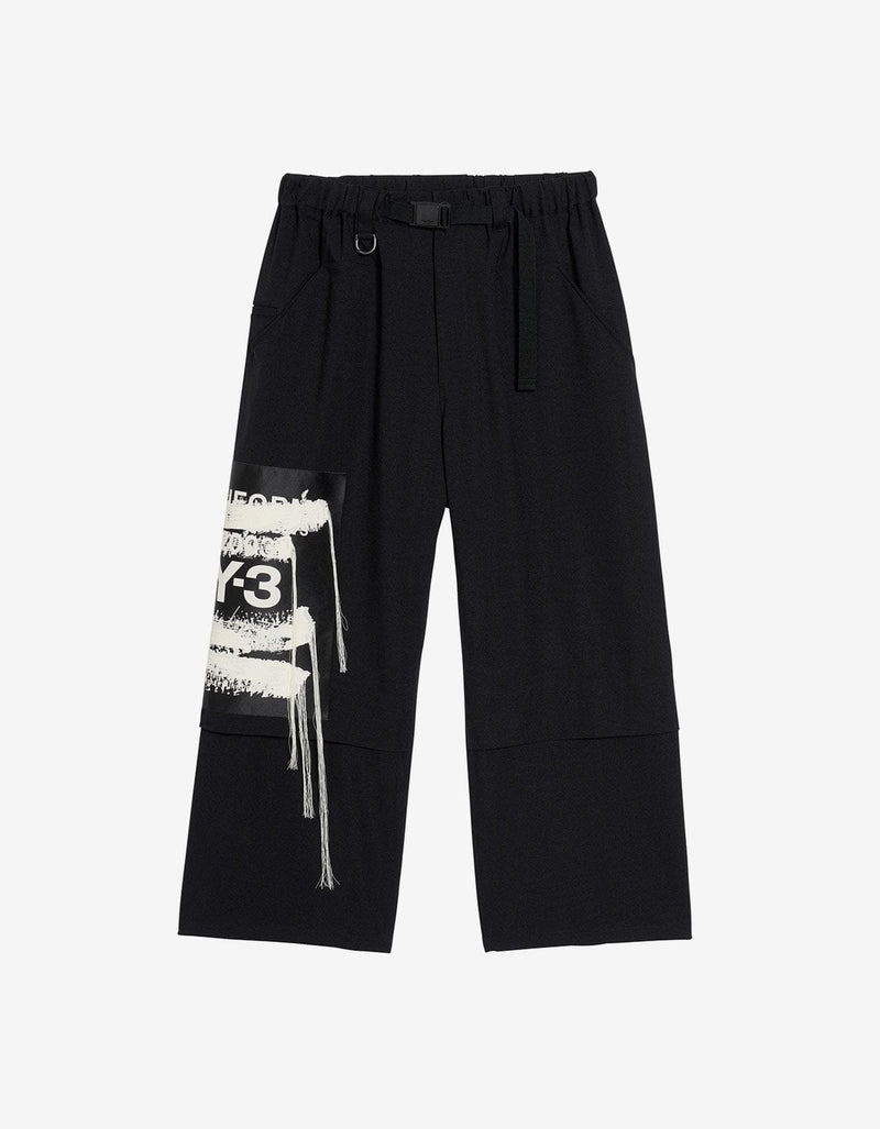 Y-3 Black Sport Uniform Patch Trousers