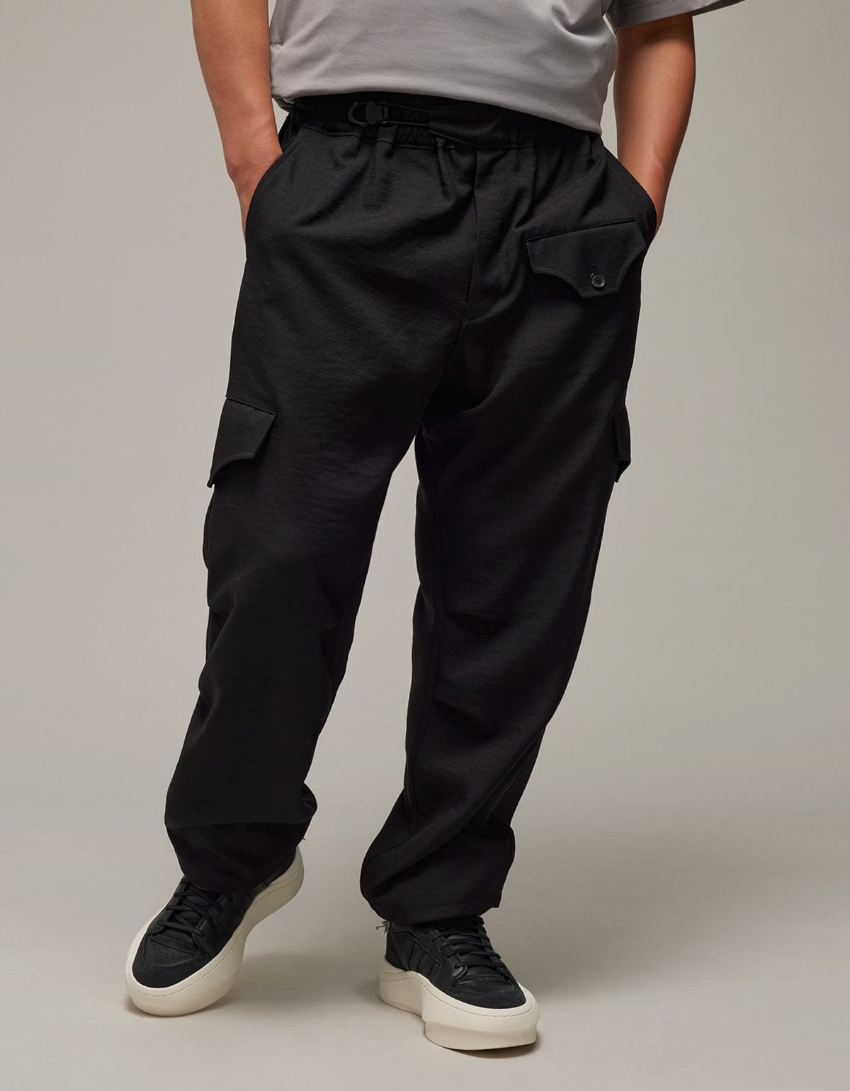 Y-3 Black Sport Uniform Straight Leg Trousers