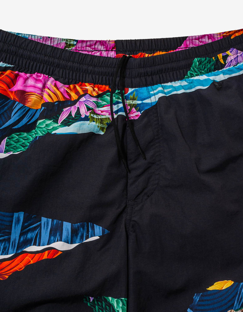 Y-3 CH2 Black Allover Print Swim Shorts