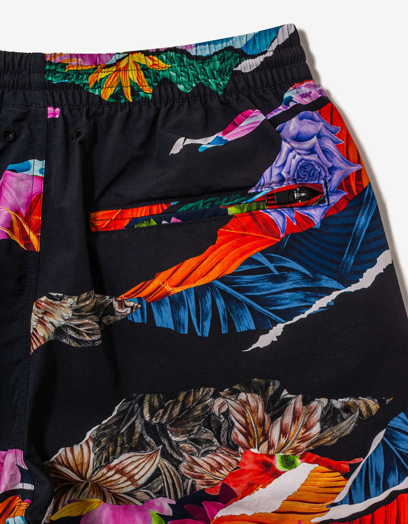 Y-3 CH2 Black Allover Print Swim Shorts