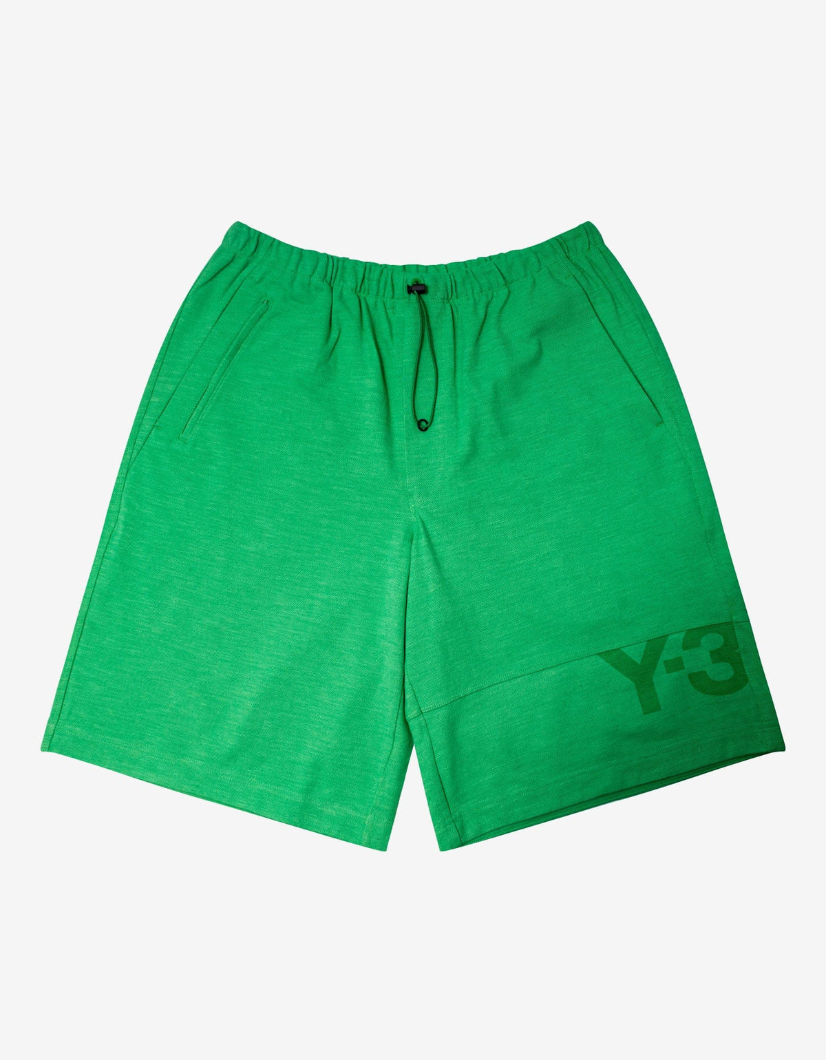 Y-3 Green Classic Pique Shorts