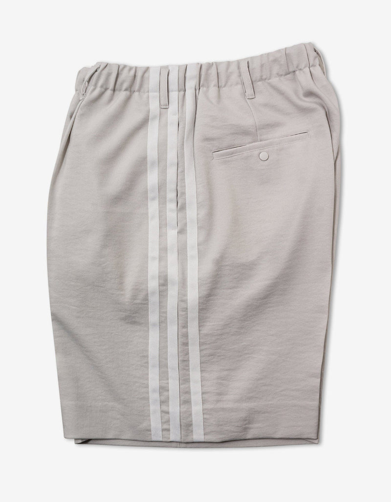 Y-3 Grey 3-Stripe Shorts