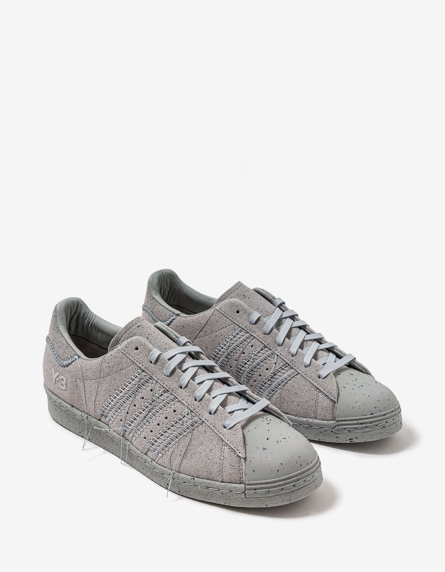 Y 3 Grey Superstar Trainers Zoo Fashions