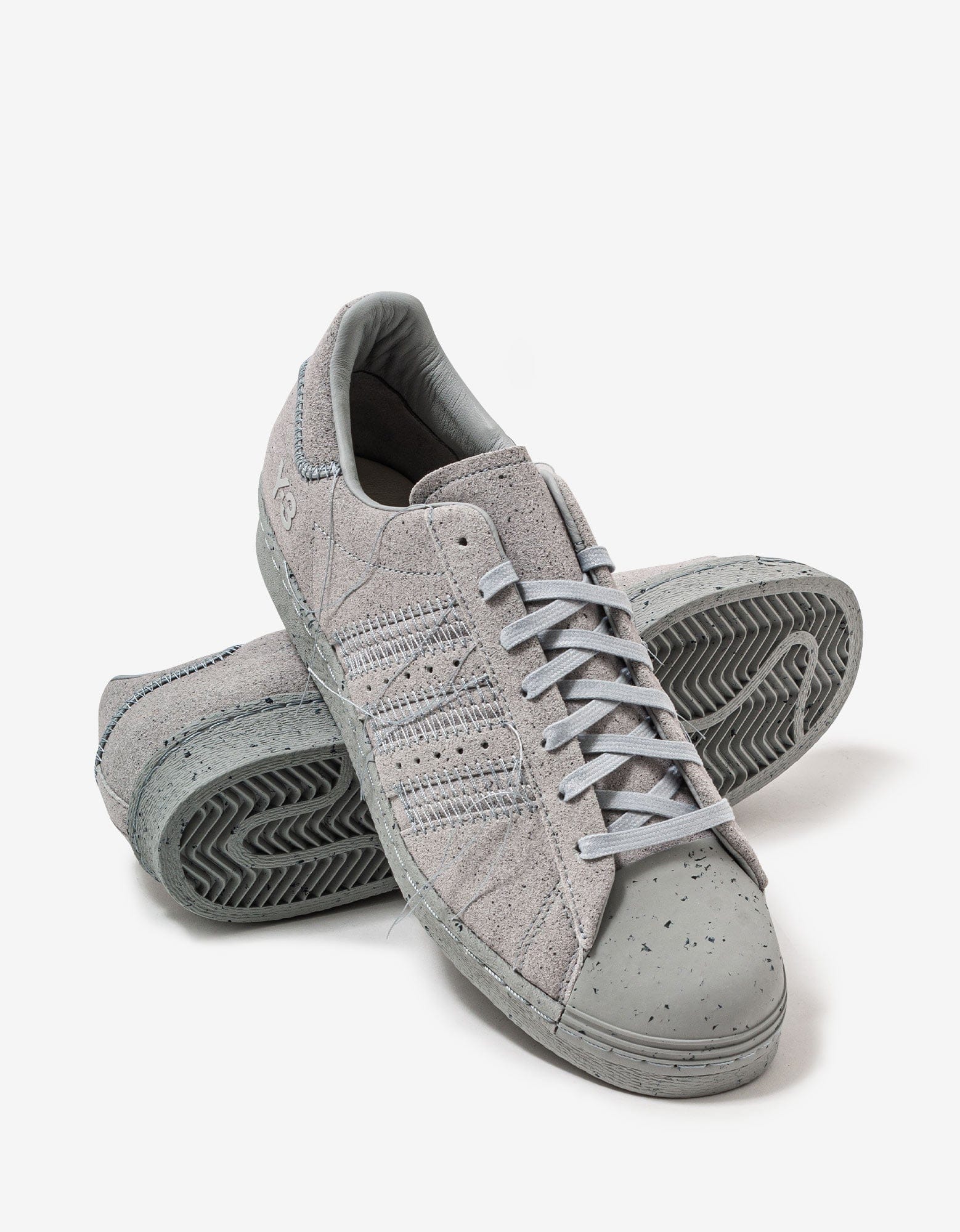 Y 3 Grey Superstar Trainers Zoo Fashions