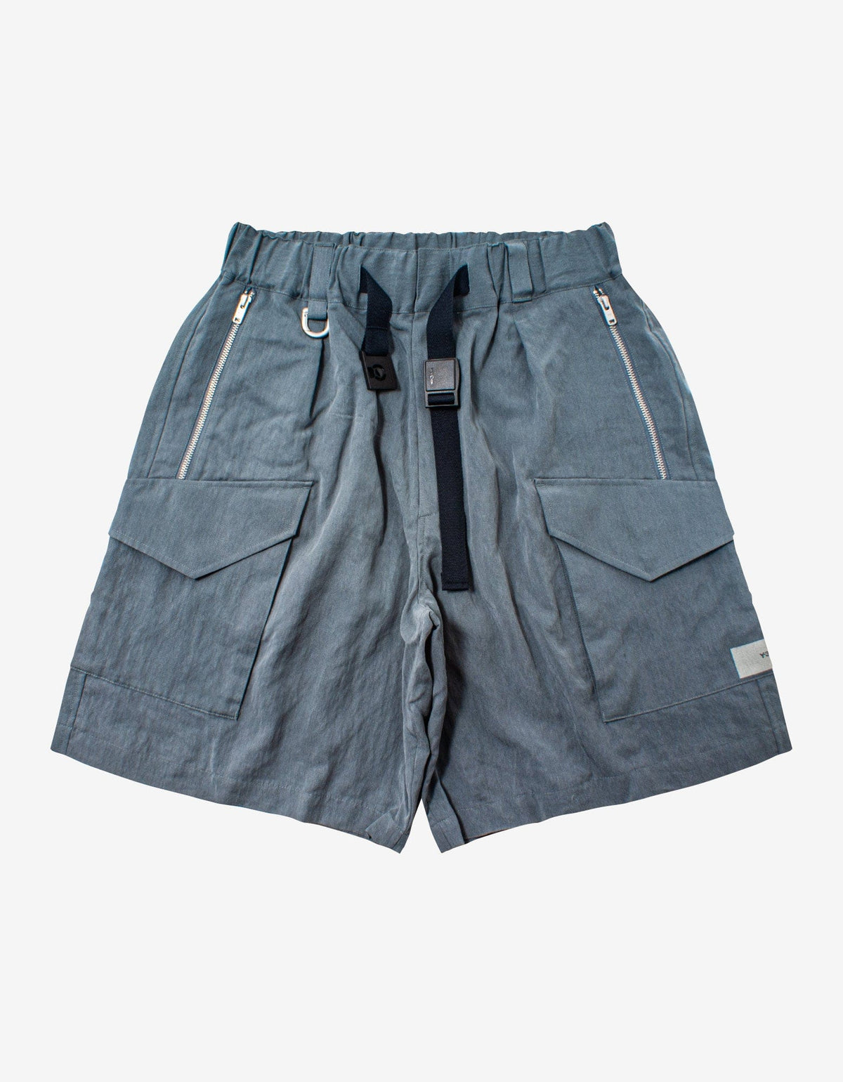 Y-3 Grey Utility Cargo Shorts