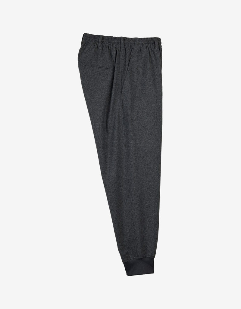 Y-3 Grey Wool Flannel Cuffed Pants