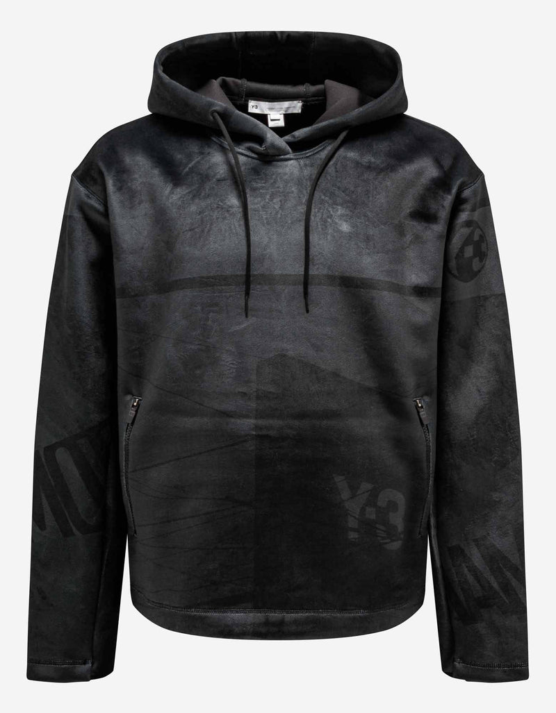 Y-3 Velvet Spacer Zine Print Hoodie