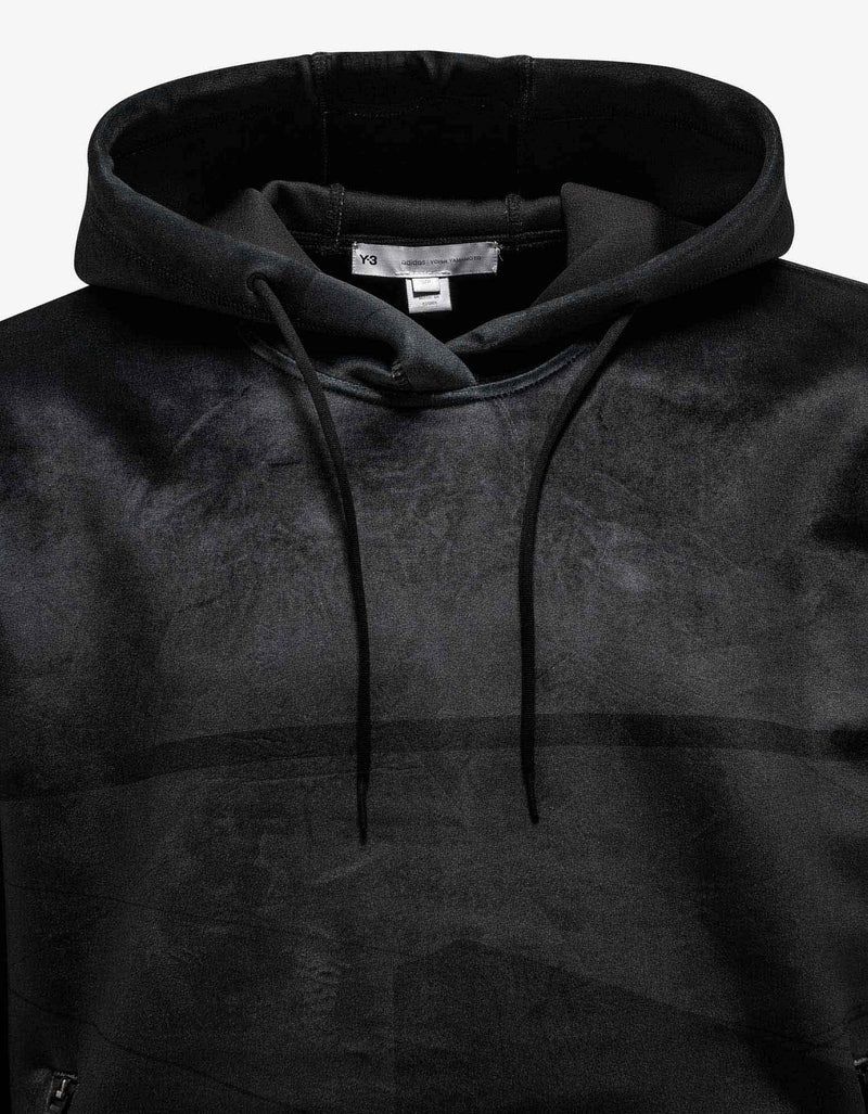 Y-3 Velvet Spacer Zine Print Hoodie