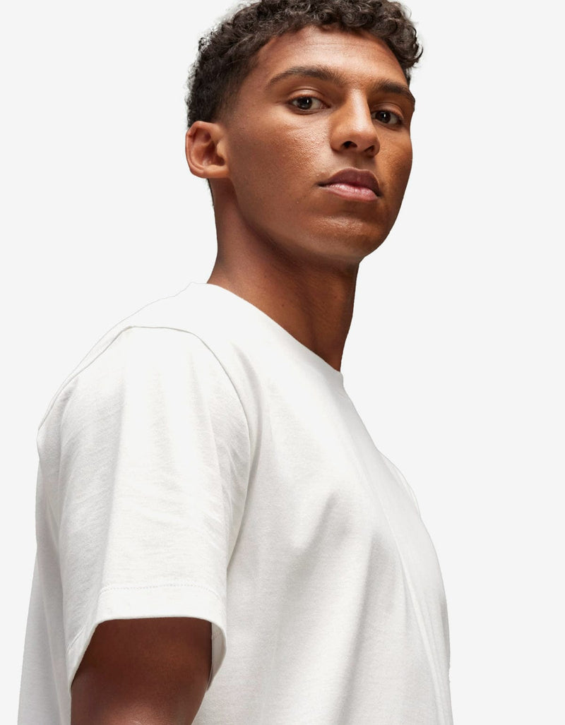 Y-3 White Graphic Print T-Shirt