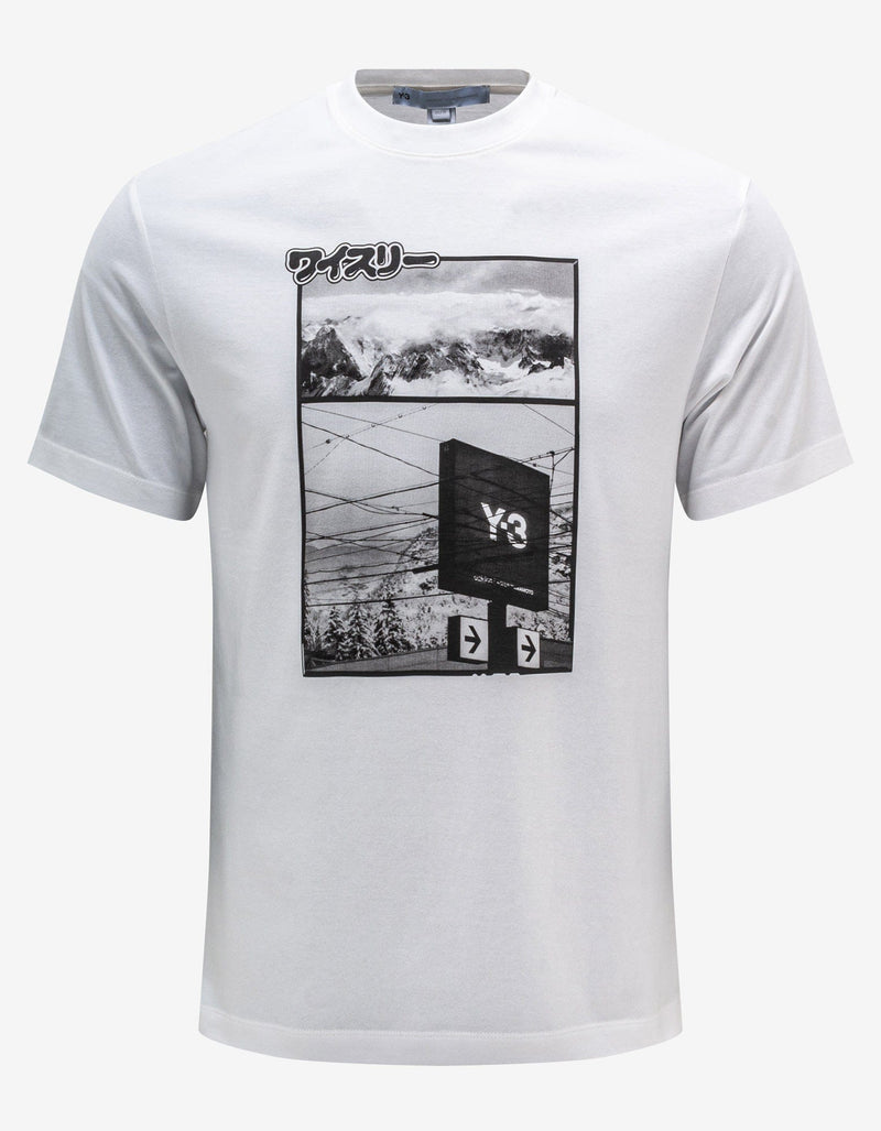 Y-3 White Zine Page-1 T-Shirt