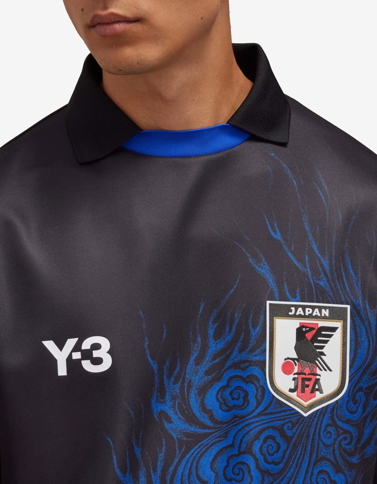 Y-3 x JFA Black Long Sleeve Tee