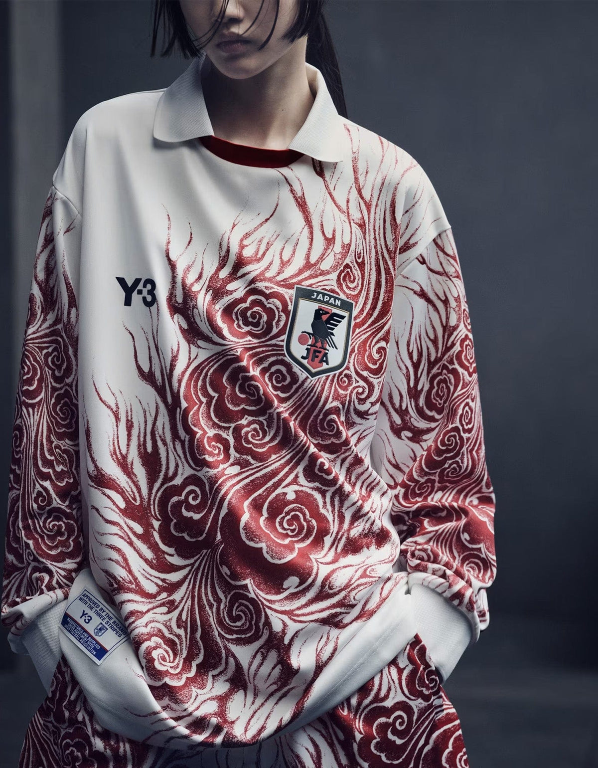 Y-3 x JFA White Long Sleeve Tee