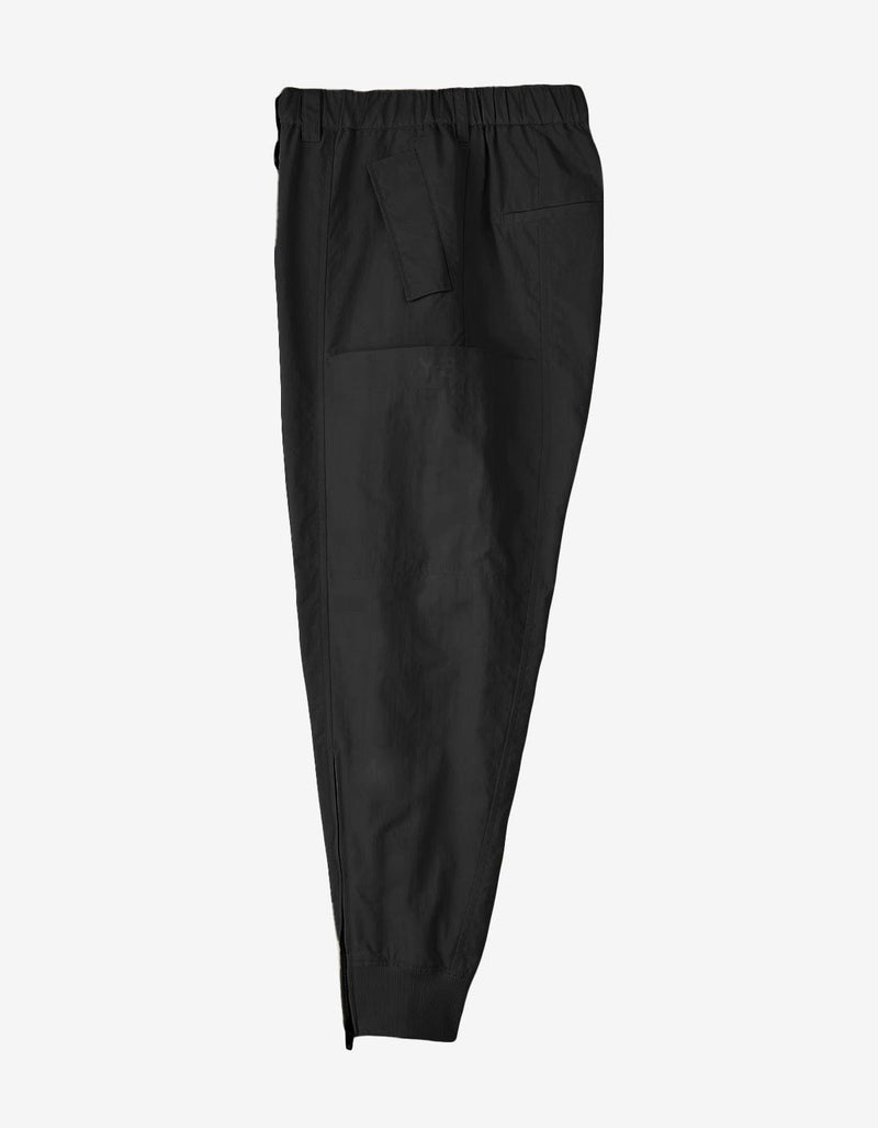 Y-3 Y-3 Black Crinkle Nylon Cuffed Pants