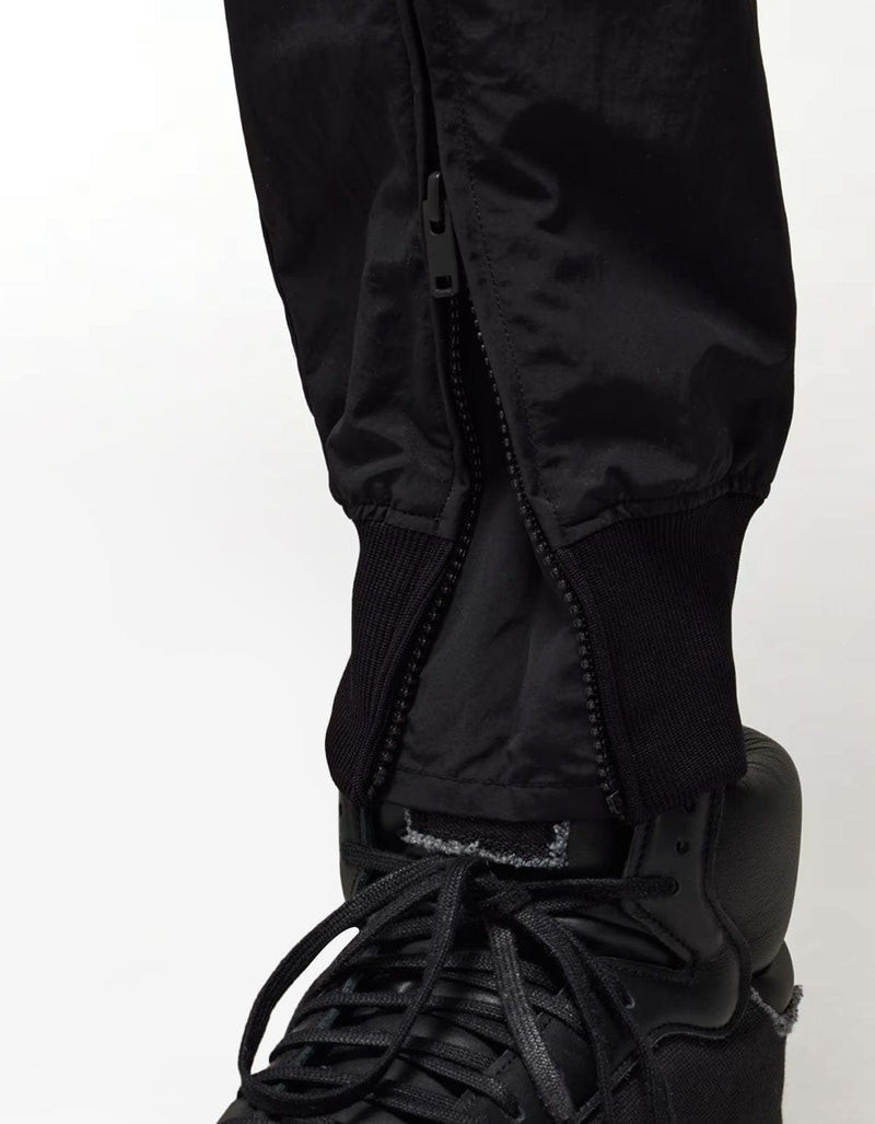 Y-3 Y-3 Black Crinkle Nylon Cuffed Pants