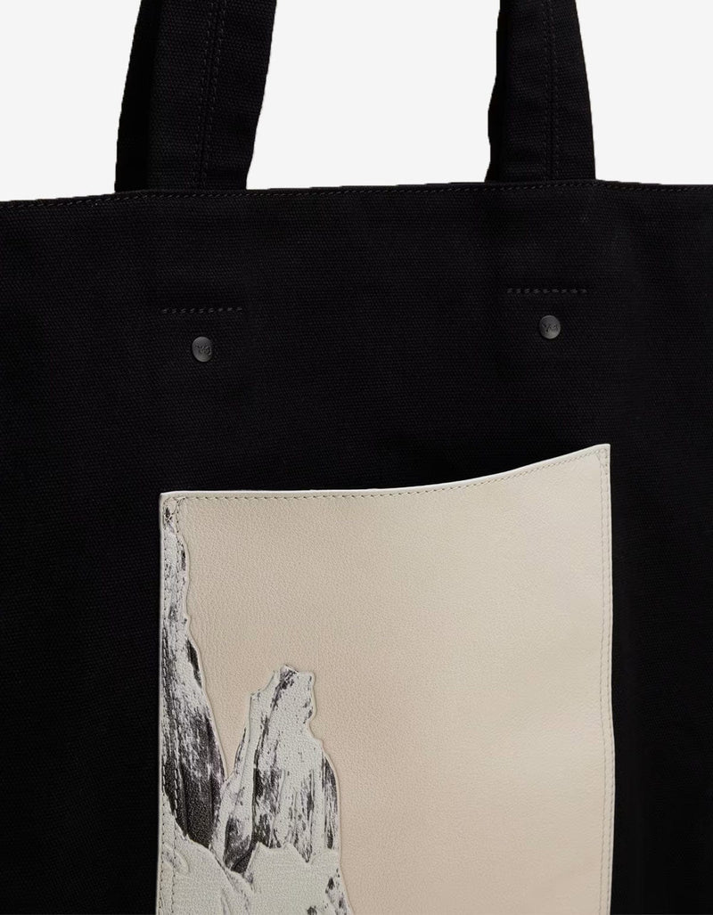 Y-3 Y-3 Black Floral Tote Bag