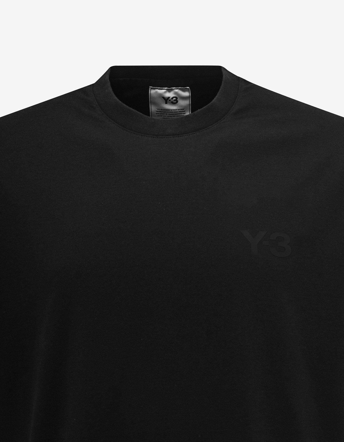 Y-3 Y-3 Black Logo Relaxed T-Shirt