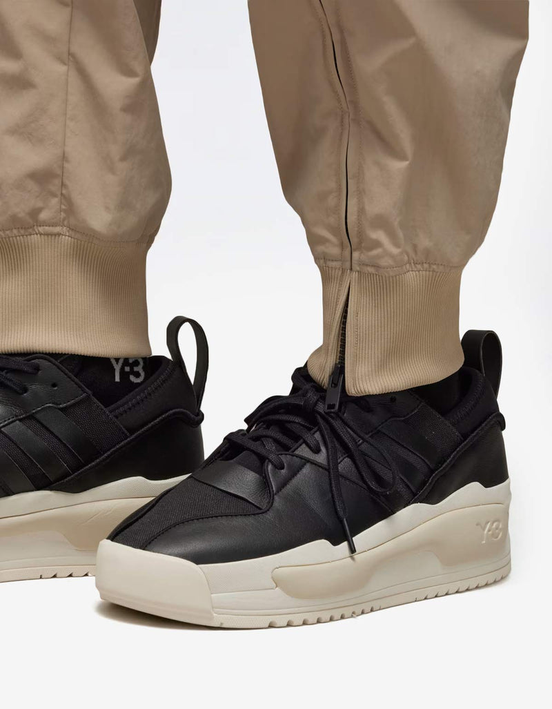 Y-3 Y-3 Brown Crinkle Nylon Cuffed Pants